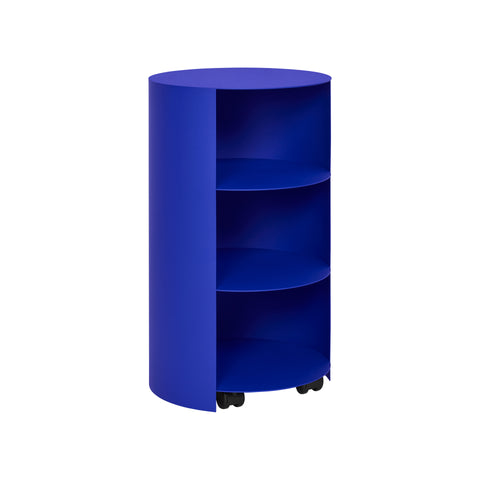 Hide Pedestal Ultramarine Blue Textured