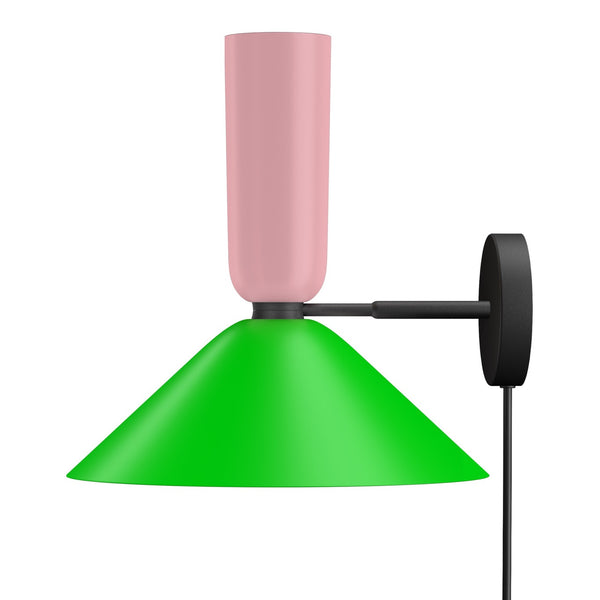 Alphabeta Wall Light + Cable Light Pink / Green (UK)