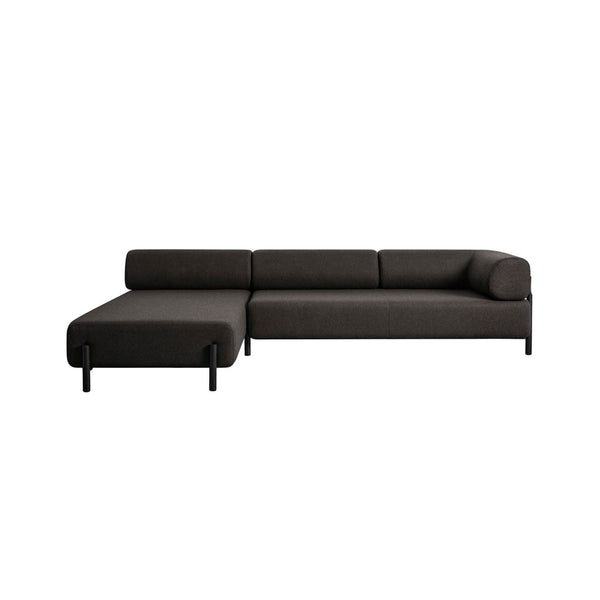 Palo Corner Sofa Left Brown-Black