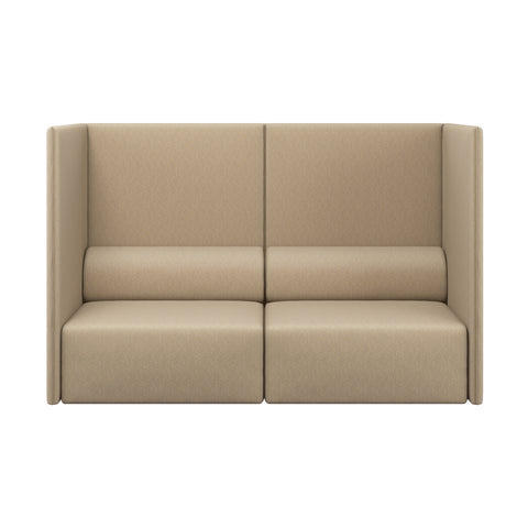 Palo Block 2-seater Sofa High Back Beige