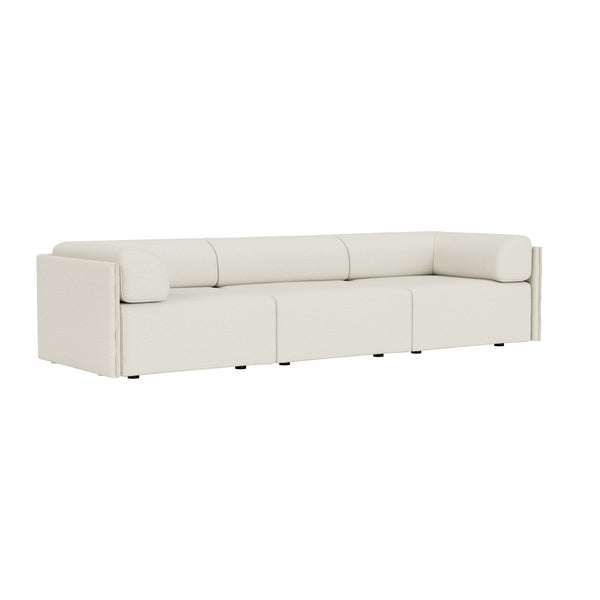 Palo Block 3-seater Sofa Low Back with Armrests Amdal 110 (UK)