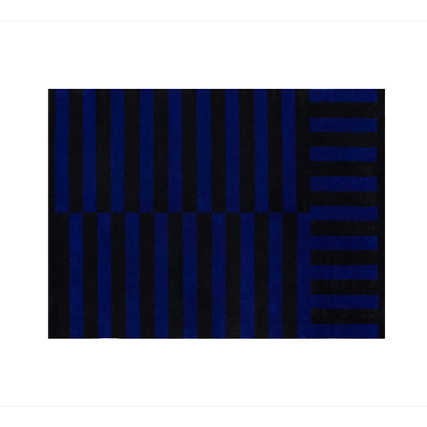 Stripe Rug Medium Cobalt