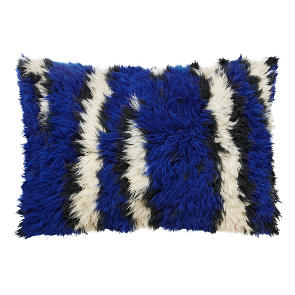 Monster Cushion Large Ultramarine Blue / Off-white