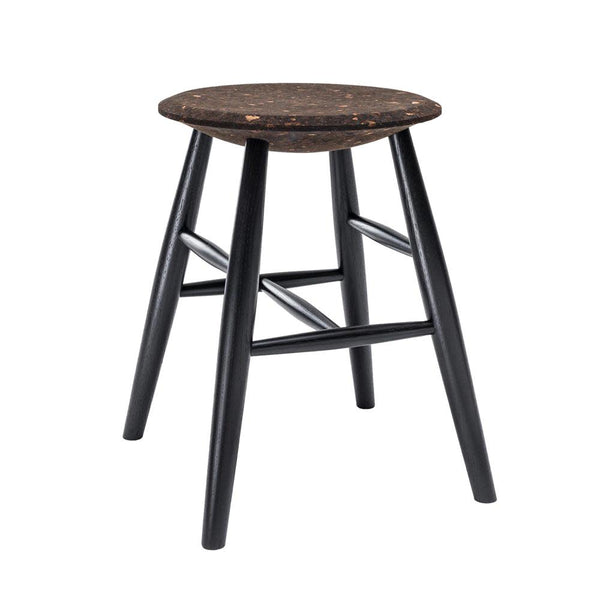 Drifted Stool Dark Cork / Black