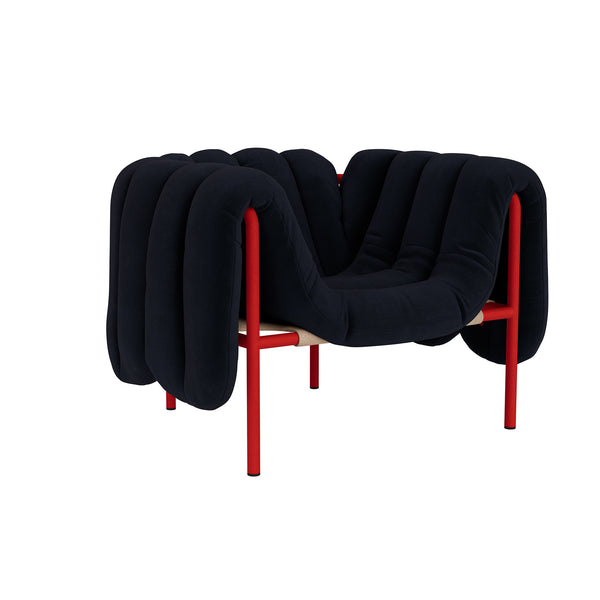Puffy Lounge Chair Velluto Coex VL30 / Traffic Red (UK)
