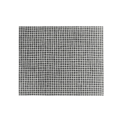 Grid Rug Large Grey / White