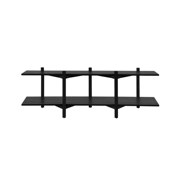 Zig Zag Shelf Media Black