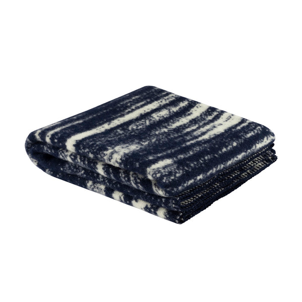 Glitch Throw Pale Lemon / Navy Blue