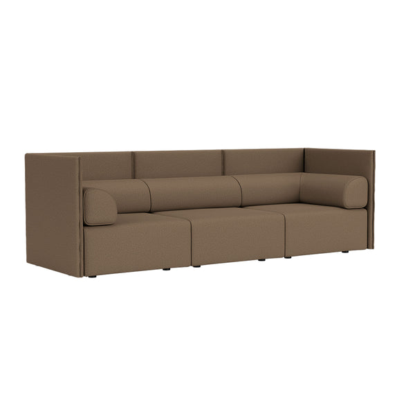Palo Block 3-seater Sofa Medium Back with Armrests Autumn 361