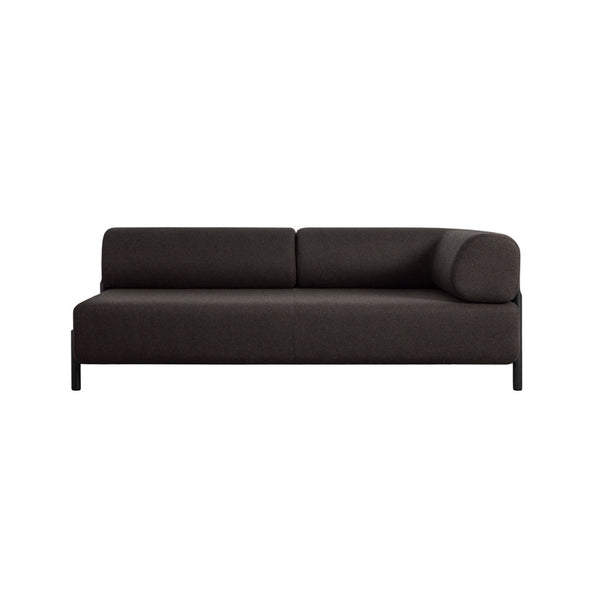 Palo 2-seater Sofa Chaise Right Brown-Black