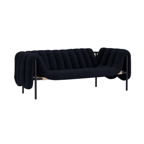 Puffy 2.5-seater Sofa Velluto Coex VL30 / Black Grey (UK)