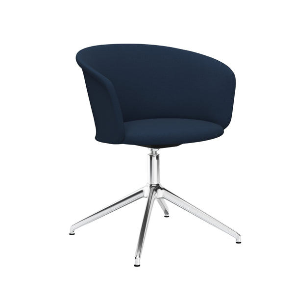 Kendo Swivel Chair 4-star Return Dark Blue / Polished