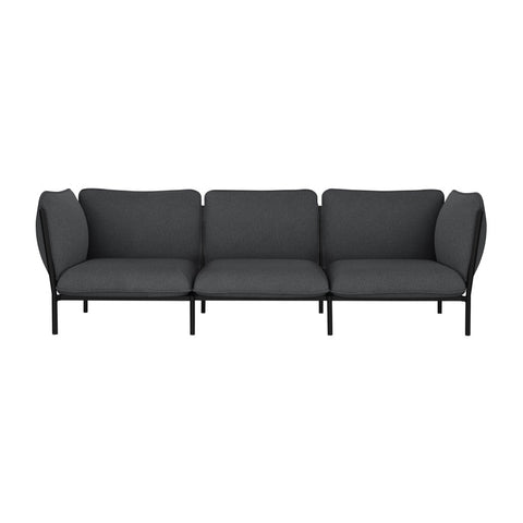 Kumo 3-seater Sofa with Armrests Graphite