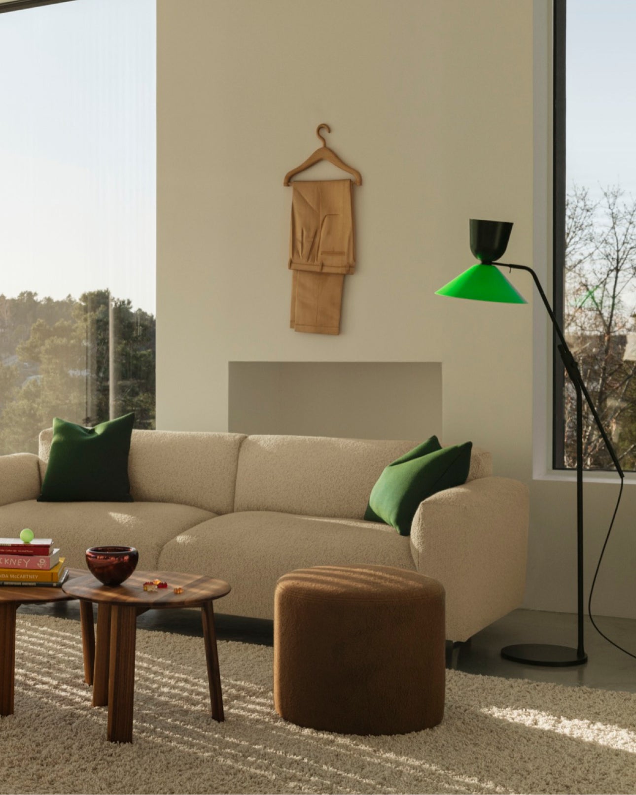 Living room scene featuring the Alphabeta Floor Lamp