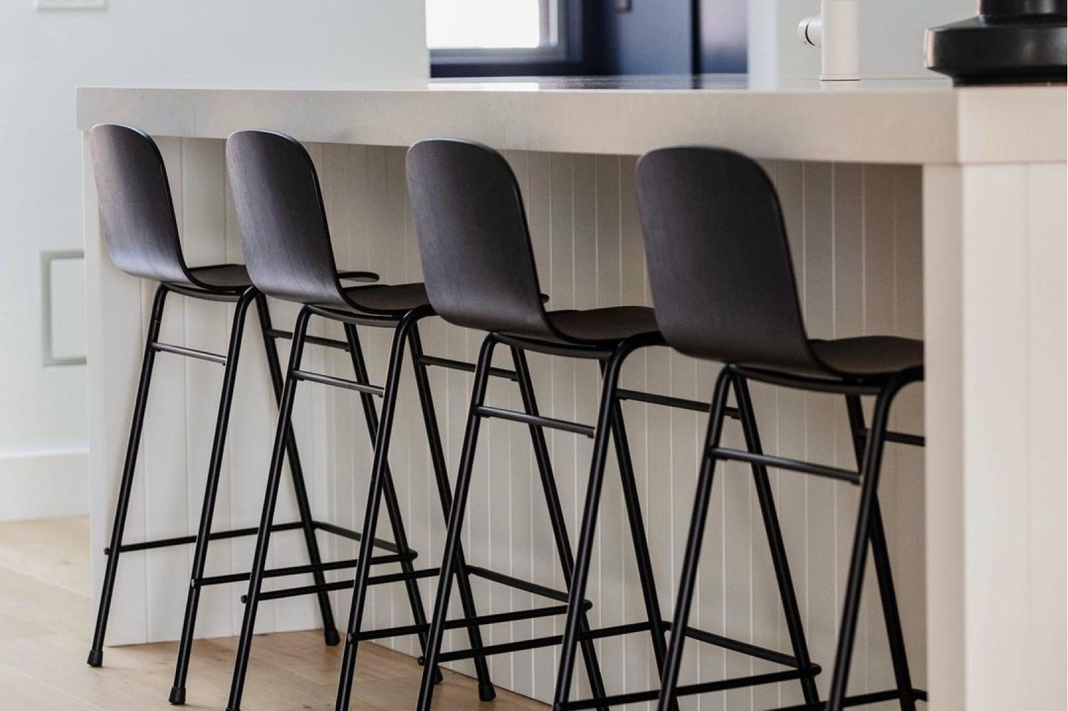 Hem - UGC of a kitchen featuring Touchwood Bar Chairs in Black / Black PC.