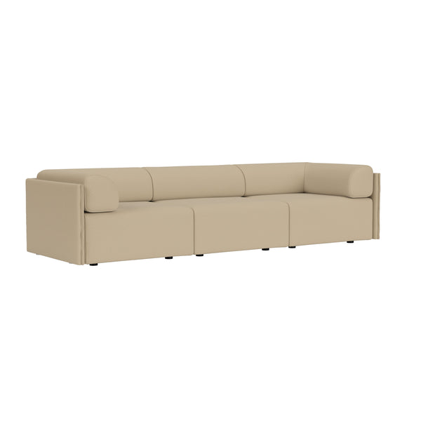 Palo Block 3-seater Sofa Low Back with Armrests Autumn 221 (UK)