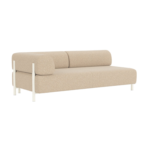 Palo 2-seater Sofa Chaise Left Storr 1501/White (UK)