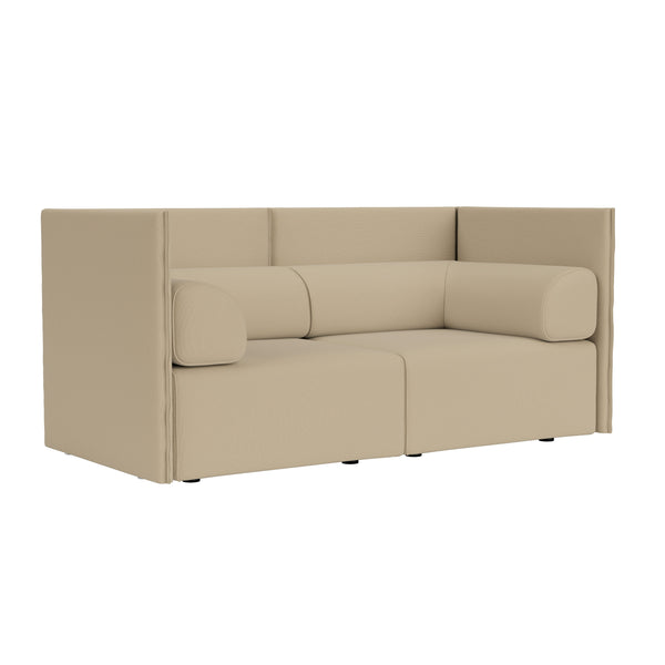Palo Block 2-seater Sofa Medium Back with Armrests Autumn 221 (UK)
