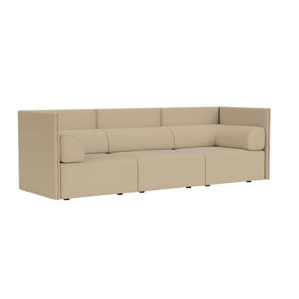 Palo Block 3-seater Sofa Medium Back with Armrests Autumn 221