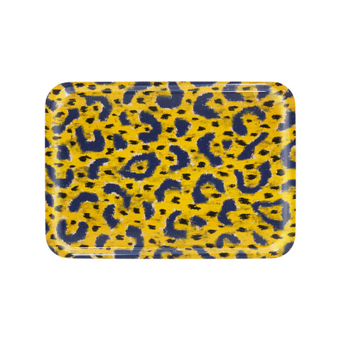 Monster Rectangular Tray Medium Ochre Yellow / Grey / Black