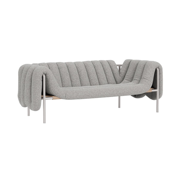 Puffy 2.5-seater Sofa Storr 0612 / Stainless (UK)
