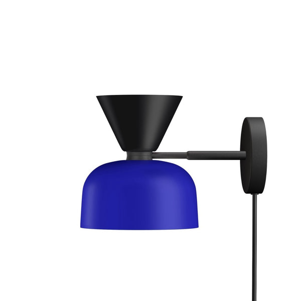 Alphabeta Wall Light + Cable Jet Black / Blue (UK)