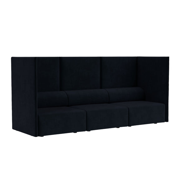 Palo Block 3-seater Sofa High Back Velluto Coex VL30 (UK)