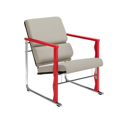 Experiment Lounge Chair 503 / Red / Light Beige