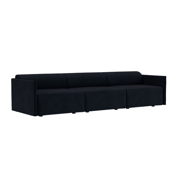 Palo Block 3-seater Sofa Low Back Velluto Coex VL30