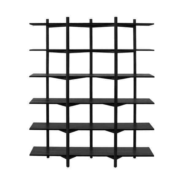 Zig Zag Shelf High Black