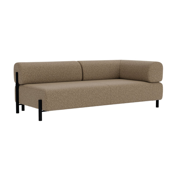 Palo 2-seater Sofa Chaise Right Storr 3405/Black (UK)