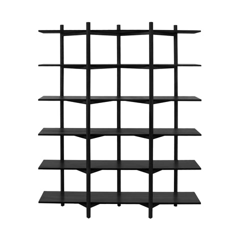 Zig Zag Shelf High Black