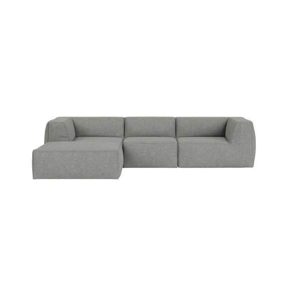 Great 3-seater Sofa Narrow Chaise Left Safire 0012