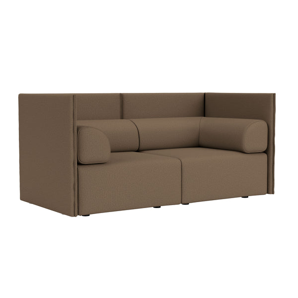 Palo Block 2-seater Sofa Medium Back with Armrests Autumn 361 (UK)