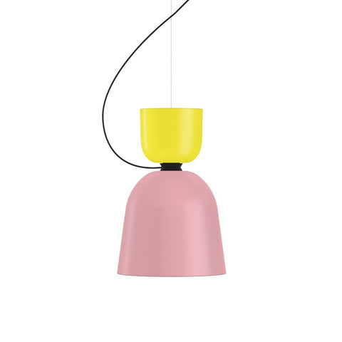 Alphabeta Pendant Uno Sulfur Yellow / Light Pink