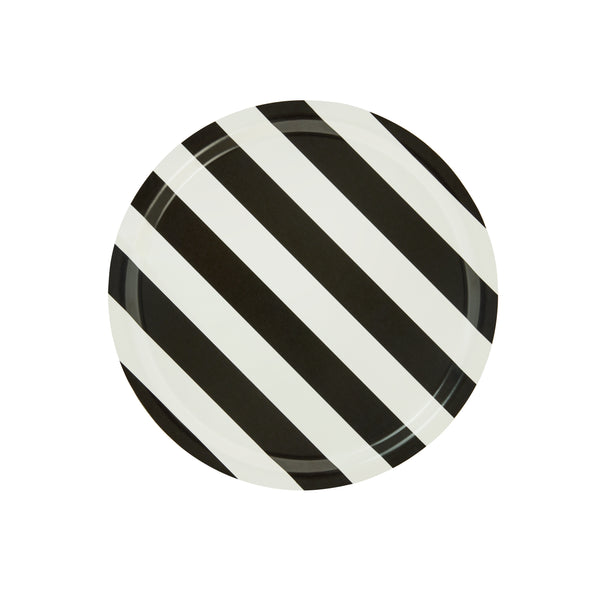 Stripe Tray Medium Cream / Black