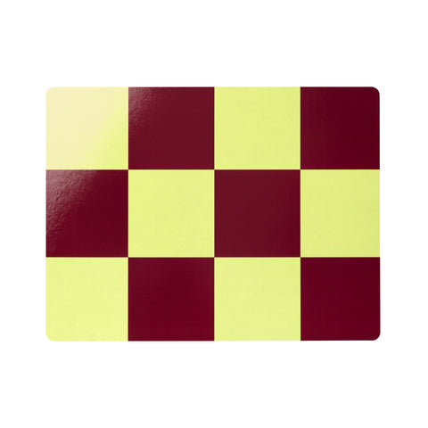 Check Placemat (Set of 2) Butter / Burgundy