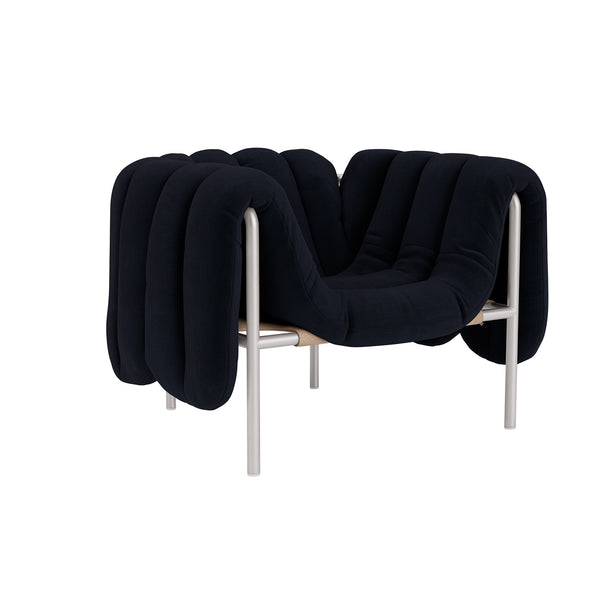 Puffy Lounge Chair Velluto Coex VL30 / Stainless (UK)