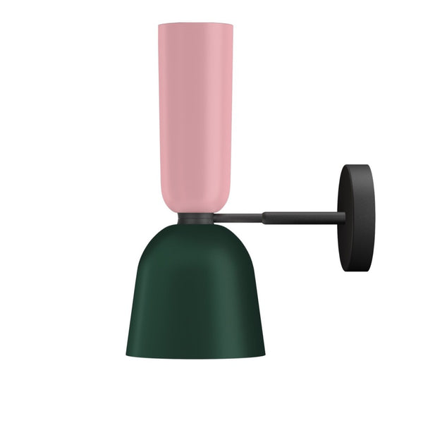 Alphabeta Wall Light Light Pink / Black Green