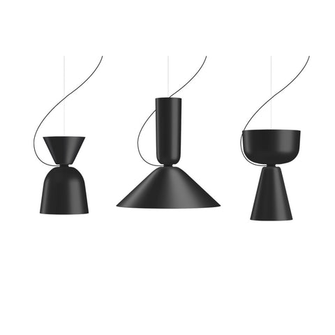 Alphabeta Pendant Trio Black