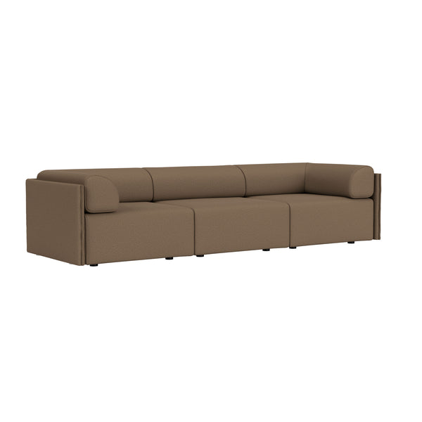 Palo Block 3-seater Sofa Low Back with Armrests Autumn 361 (UK)