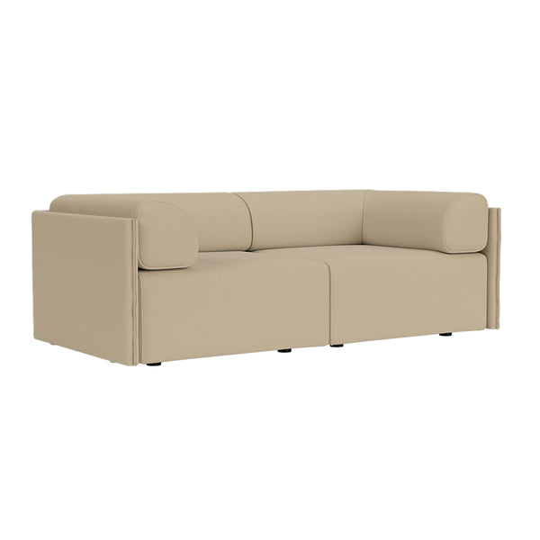 Palo Block 2-seater Sofa Low Back with Armrests Autumn 221 (UK)