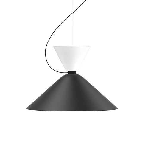 Alphabeta Pendant Uno Signal White / Jet Black