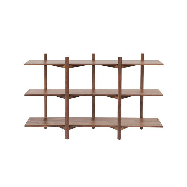 Zig Zag Shelf Low Walnut