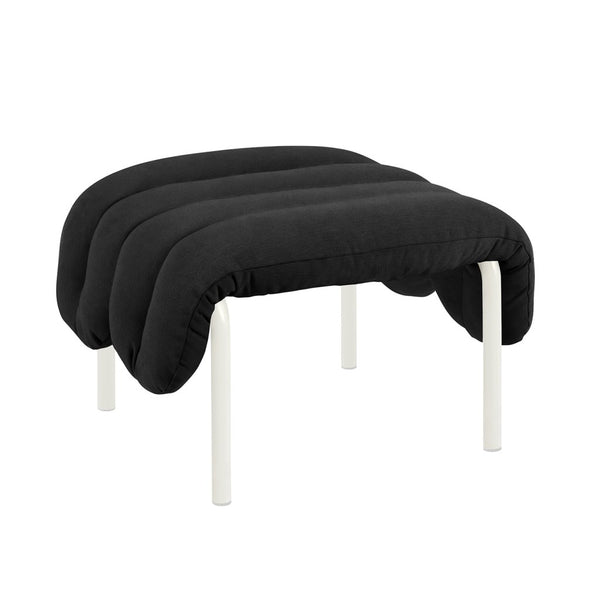 Puffy Ottoman Anthracite / Cream