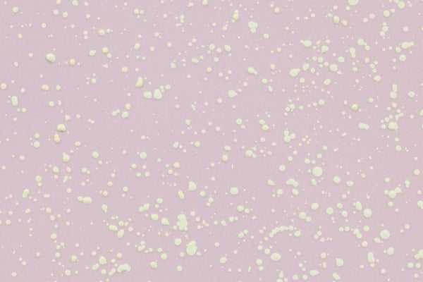 Enameled Steel, Lilac / Ivory Splatter
