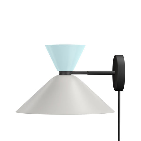 Alphabeta Wall Light + Cable Soft Blue / Silk Grey (UK)