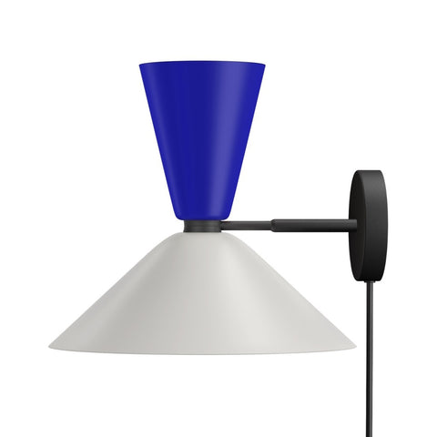 Alphabeta Wall Light + Cable Blue / Silk Grey (UK)