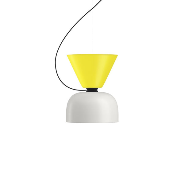 Alphabeta Pendant Uno Sulfur Yellow / Silk Grey