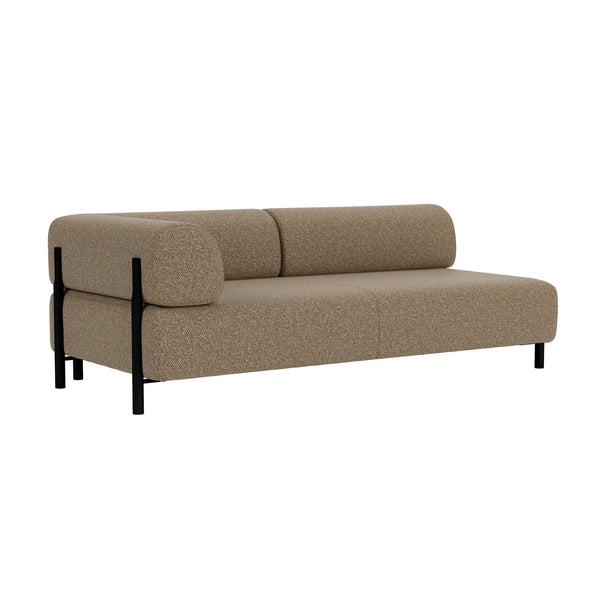 Palo 2-seater Sofa Chaise Left Storr 3405/Black (UK)
